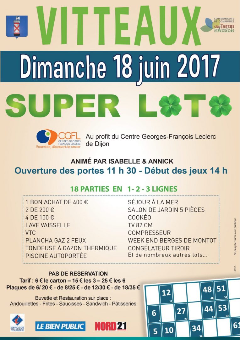 Affiche loto Vitteaux