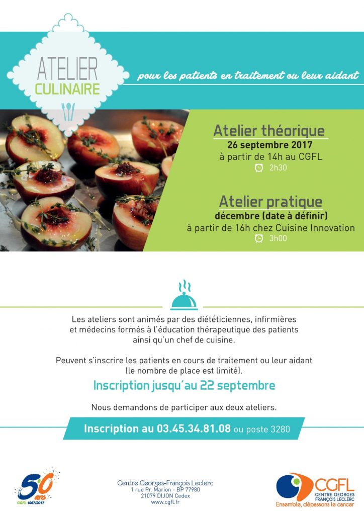 Atelier culinaire CGFL