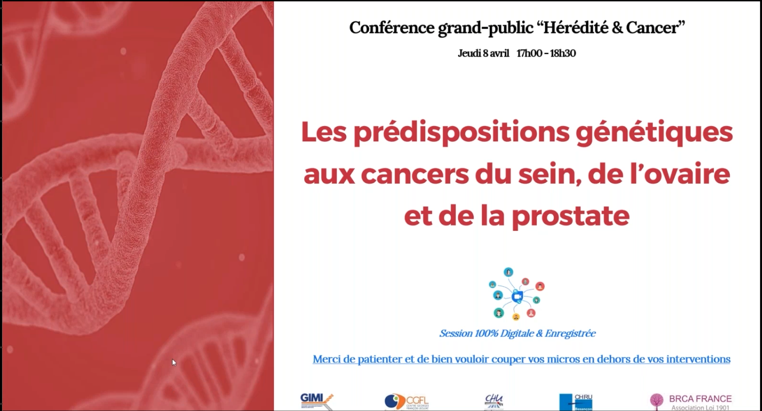 Conférence-hérédité et cancer